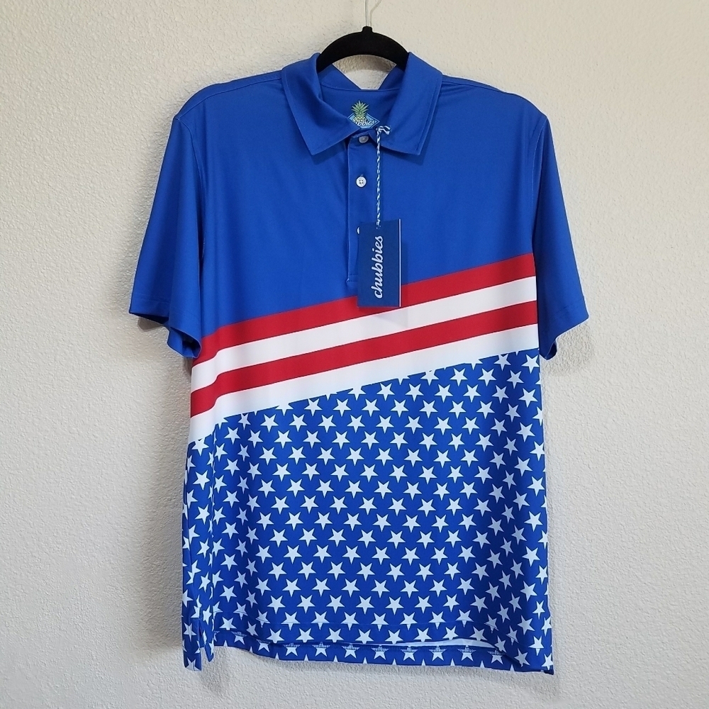Chubbies The All American Flag Polo Shirt